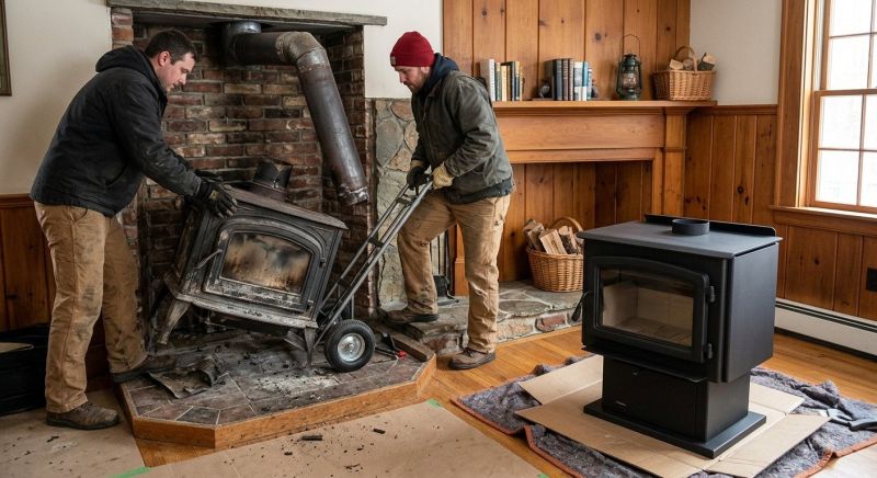 Add Warmth With A Brick Fireplace