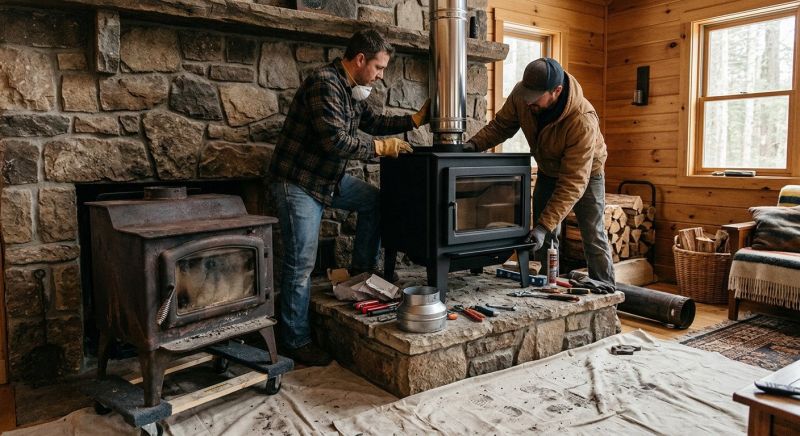 Add Warmth With A Brick Fireplace