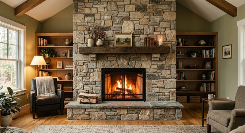 Modern Stone Fireplace Styles